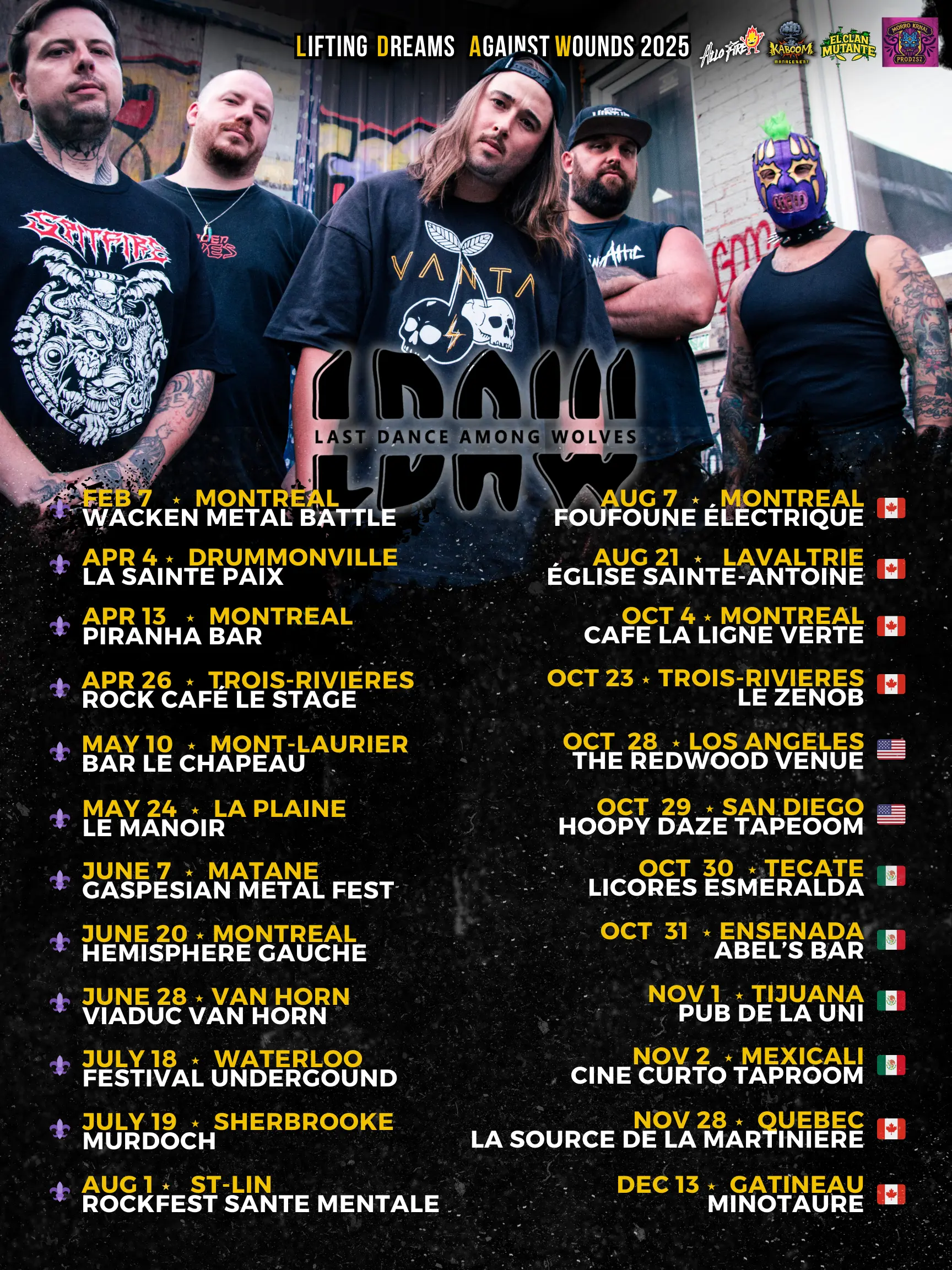 Upcoming Shows Dates 1